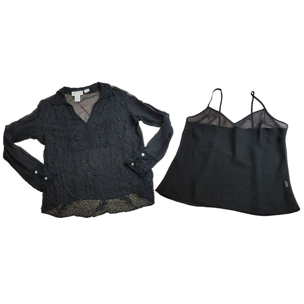 Worthington beaded blouse 8